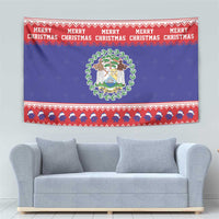 Belize Christmas Tapestry Coat Of Arms Merry Xmas - Wonder Print Shop
