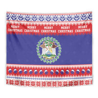 Belize Christmas Tapestry Coat Of Arms Merry Xmas - Wonder Print Shop