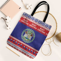 Belize Christmas Tote Bag Coat Of Arms Merry Xmas - Wonder Print Shop
