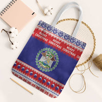Belize Christmas Tote Bag Coat Of Arms Merry Xmas - Wonder Print Shop