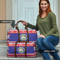 Belize Christmas Travel Bag Coat Of Arms Merry Xmas - Wonder Print Shop