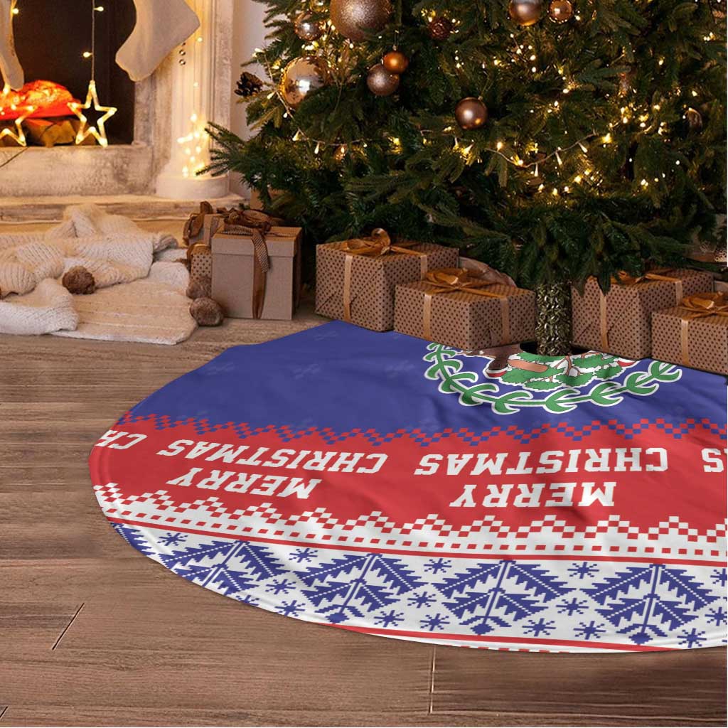 Belize Christmas Tree Skirt Coat Of Arms Merry Xmas - Wonder Print Shop