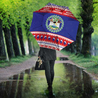 Belize Christmas Umbrella Coat Of Arms Merry Xmas - Wonder Print Shop