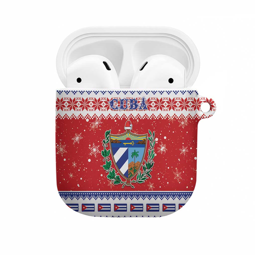Cuba Christmas AirPods Case Coat Of Arms Xmas Vibe - Wonder Print Shop