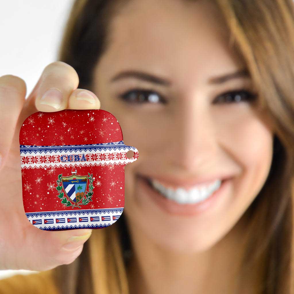 Cuba Christmas AirPods Case Coat Of Arms Xmas Vibe - Wonder Print Shop