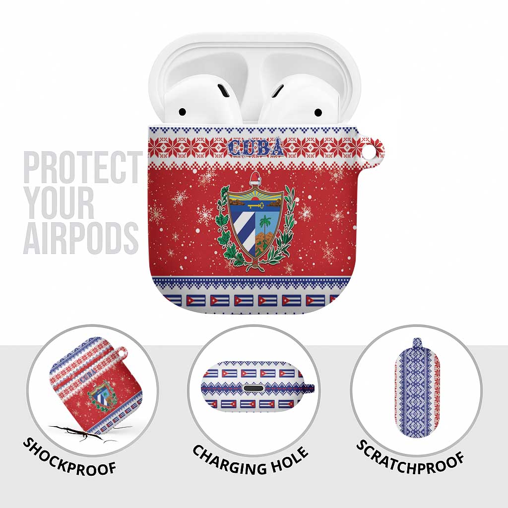 Cuba Christmas AirPods Case Coat Of Arms Xmas Vibe - Wonder Print Shop