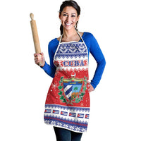 Cuba Christmas Apron Coat Of Arms Xmas Vibe - Wonder Print Shop