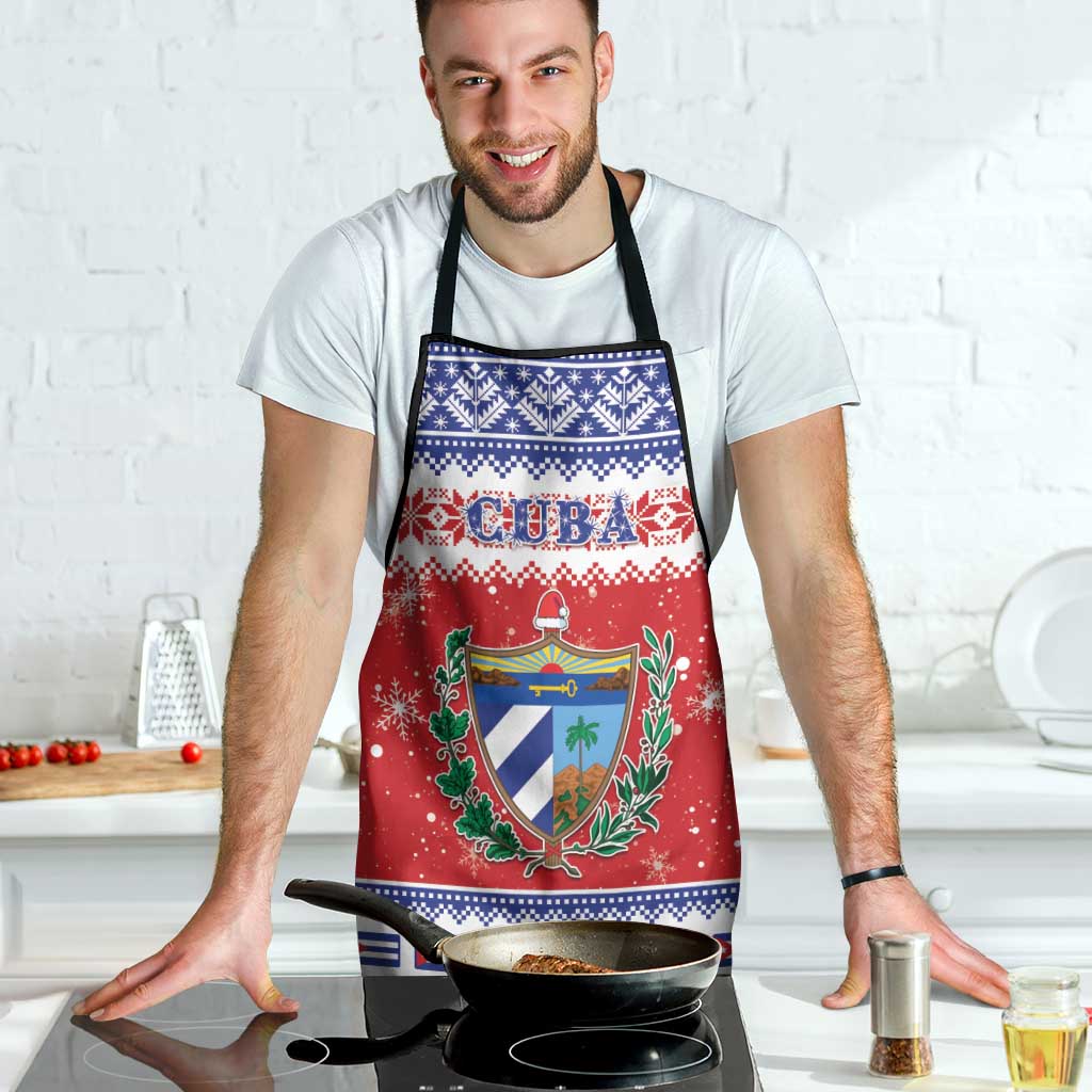Cuba Christmas Apron Coat Of Arms Xmas Vibe - Wonder Print Shop