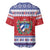 Personalized Cuba Christmas Baseball Jersey Coat Of Arms Xmas Vibe - Wonder Print Shop