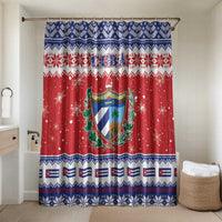 Cuba Christmas Bathroom Set Coat Of Arms Xmas Vibe - Wonder Print Shop