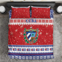 Cuba Christmas Bedding Set Coat Of Arms Xmas Vibe - Wonder Print Shop