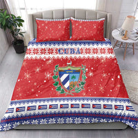 Cuba Christmas Bedding Set Coat Of Arms Xmas Vibe - Wonder Print Shop