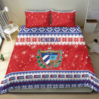 Cuba Christmas Bedding Set Coat Of Arms Xmas Vibe - Wonder Print Shop