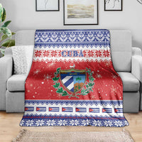 Cuba Christmas Blanket Coat Of Arms Xmas Vibe - Wonder Print Shop