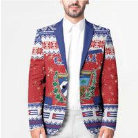 Personalized Cuba Christmas Blazer Coat Of Arms Xmas Vibe - Wonder Print Shop