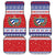 Personalized Cuba Christmas Car Mats Coat Of Arms Xmas Vibe - Wonder Print Shop