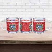 Personalized Cuba Christmas Ceramic Mug Coat Of Arms Xmas Vibe - Wonder Print Shop