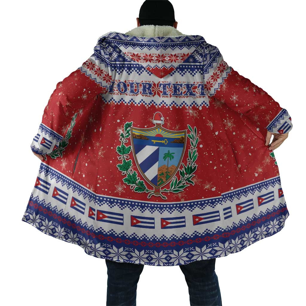 Personalized Cuba Christmas Cloak Coat Of Arms Xmas Vibe - Wonder Print Shop