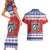 Personalized Cuba Christmas Couples Matching Short Sleeve Bodycon Dress and Hawaiian Shirt Coat Of Arms Xmas Vibe - Wonder Print Shop