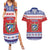 Personalized Cuba Christmas Couples Matching Summer Maxi Dress and Hawaiian Shirt Coat Of Arms Xmas Vibe - Wonder Print Shop