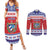 Personalized Cuba Christmas Couples Matching Summer Maxi Dress and Long Sleeve Button Shirt Coat Of Arms Xmas Vibe - Wonder Print Shop