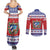 Personalized Cuba Christmas Couples Matching Summer Maxi Dress and Long Sleeve Button Shirt Coat Of Arms Xmas Vibe - Wonder Print Shop