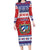 Personalized Cuba Christmas Family Matching Long Sleeve Bodycon Dress and Hawaiian Shirt Coat Of Arms Xmas Vibe - Wonder Print Shop