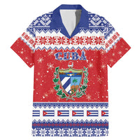 Personalized Cuba Christmas Family Matching Mermaid Dress and Hawaiian Shirt Coat Of Arms Xmas Vibe - Wonder Print Shop