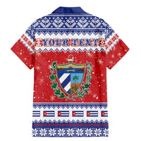 Personalized Cuba Christmas Family Matching Mermaid Dress and Hawaiian Shirt Coat Of Arms Xmas Vibe - Wonder Print Shop