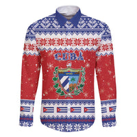 Personalized Cuba Christmas Family Matching Mermaid Dress and Hawaiian Shirt Coat Of Arms Xmas Vibe - Wonder Print Shop