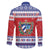 Personalized Cuba Christmas Family Matching Off The Shoulder Long Sleeve Dress and Hawaiian Shirt Coat Of Arms Xmas Vibe - Wonder Print Shop