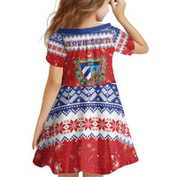 Personalized Cuba Christmas Family Matching Off Shoulder Maxi Dress and Hawaiian Shirt Coat Of Arms Xmas Vibe - Wonder Print Shop