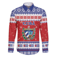 Personalized Cuba Christmas Family Matching Puletasi and Hawaiian Shirt Coat Of Arms Xmas Vibe - Wonder Print Shop