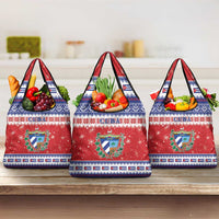 Cuba Christmas Grocery Bag Coat Of Arms Xmas Vibe - Wonder Print Shop
