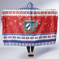 Cuba Christmas Hooded Blanket Coat Of Arms Xmas Vibe - Wonder Print Shop