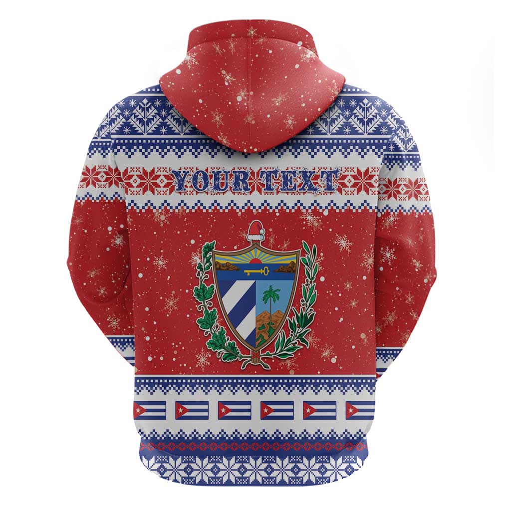 Personalized Cuba Christmas Hoodie Coat Of Arms Xmas Vibe - Wonder Print Shop
