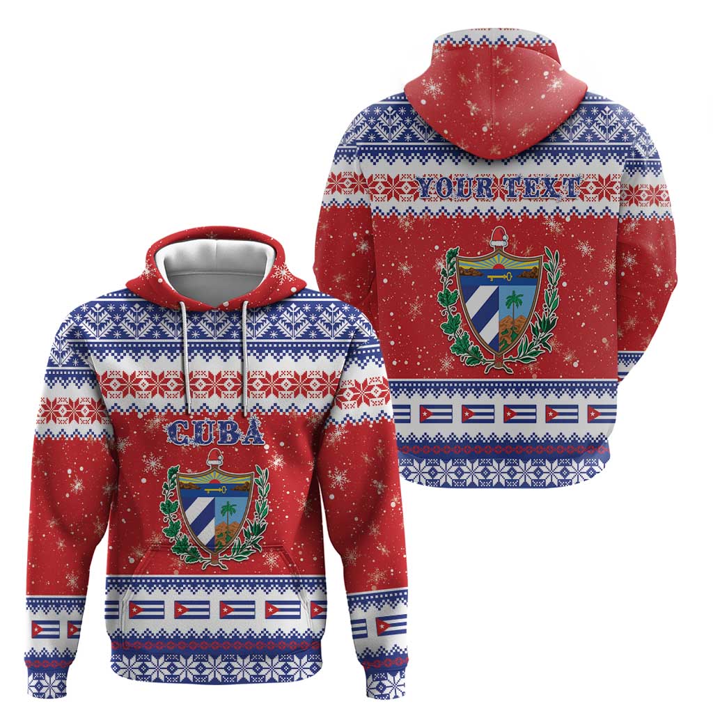 Personalized Cuba Christmas Hoodie Coat Of Arms Xmas Vibe - Wonder Print Shop