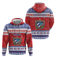 Personalized Cuba Christmas Hoodie Coat Of Arms Xmas Vibe - Wonder Print Shop