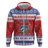 Personalized Cuba Christmas Hoodie Coat Of Arms Xmas Vibe - Wonder Print Shop
