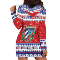 Personalized Cuba Christmas Hoodie Dress Coat Of Arms Xmas Vibe - Wonder Print Shop