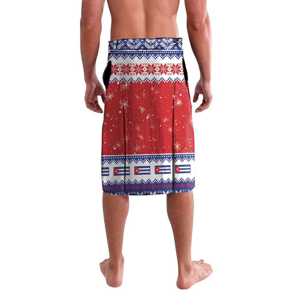 Personalized Cuba Christmas Lavalava Coat Of Arms Xmas Vibe - Wonder Print Shop