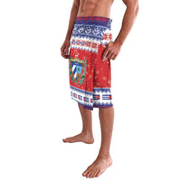 Personalized Cuba Christmas Lavalava Coat Of Arms Xmas Vibe - Wonder Print Shop