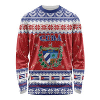 Personalized Cuba Christmas Long Sleeve Shirt Coat Of Arms Xmas Vibe - Wonder Print Shop