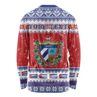 Personalized Cuba Christmas Long Sleeve Shirt Coat Of Arms Xmas Vibe - Wonder Print Shop