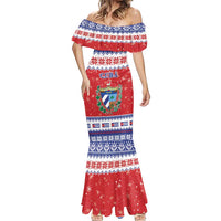 Personalized Cuba Christmas Mermaid Dress Coat Of Arms Xmas Vibe - Wonder Print Shop