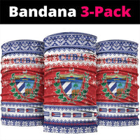 Cuba Christmas Neck Gaiter Coat Of Arms Xmas Vibe - Wonder Print Shop