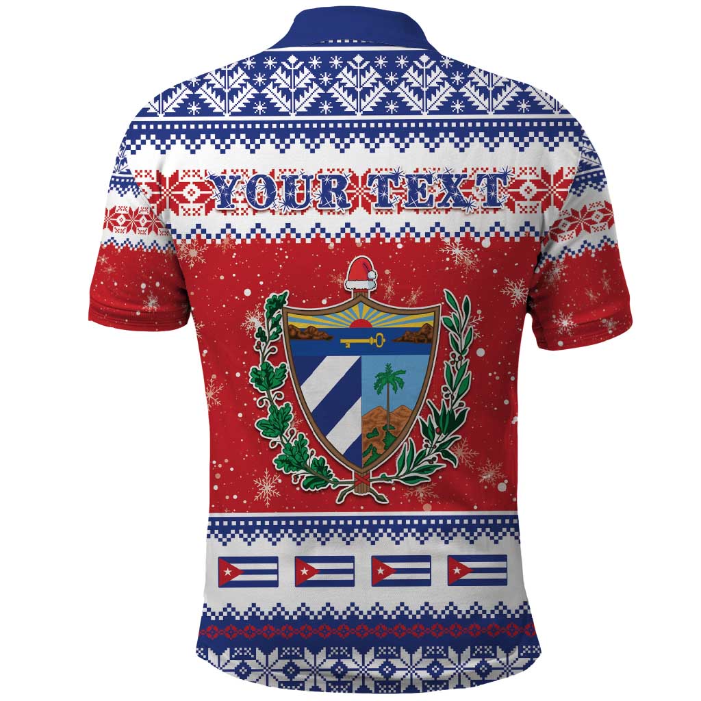 Personalized Cuba Christmas Polo Shirt Coat Of Arms Xmas Vibe - Wonder Print Shop