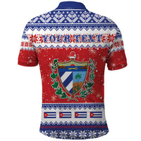 Personalized Cuba Christmas Polo Shirt Coat Of Arms Xmas Vibe - Wonder Print Shop