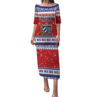 Personalized Cuba Christmas Puletasi Coat Of Arms Xmas Vibe - Wonder Print Shop