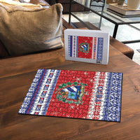 Cuba Christmas Puzzle Coat Of Arms Xmas Vibe - Wonder Print Shop